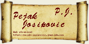 Pejak Josipović vizit kartica